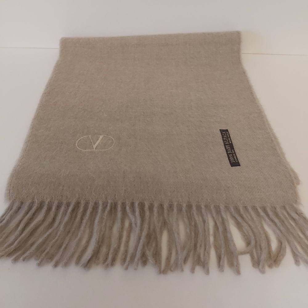 Scarf 100% baby alpaga , condor Tips, made in  Peru